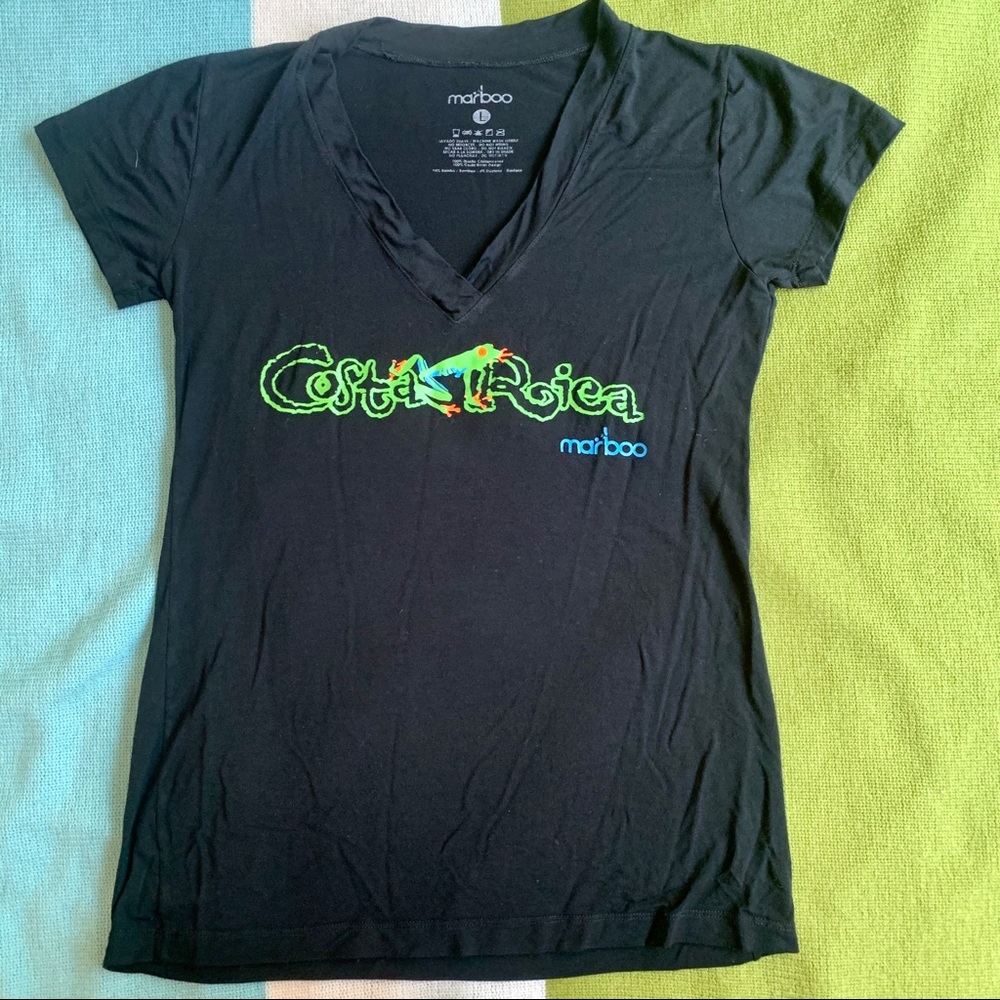 Black Costa Rica Tee L 🐒🦋🦎 - Picture 3 of 4